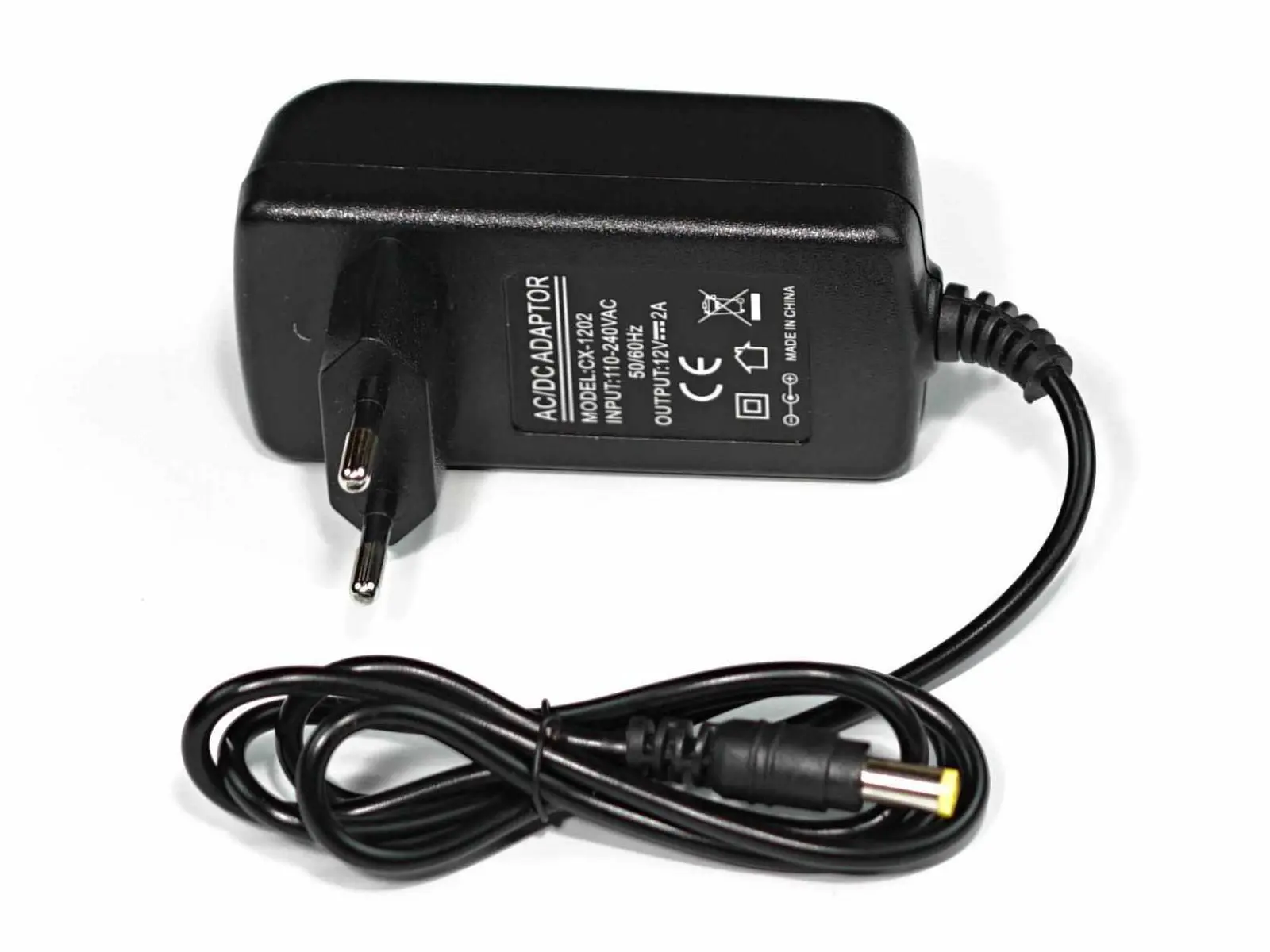 Napájecí adaptér 230V AC, 12V-24W (2A), jack 5, 5mm x 2, 1mm
