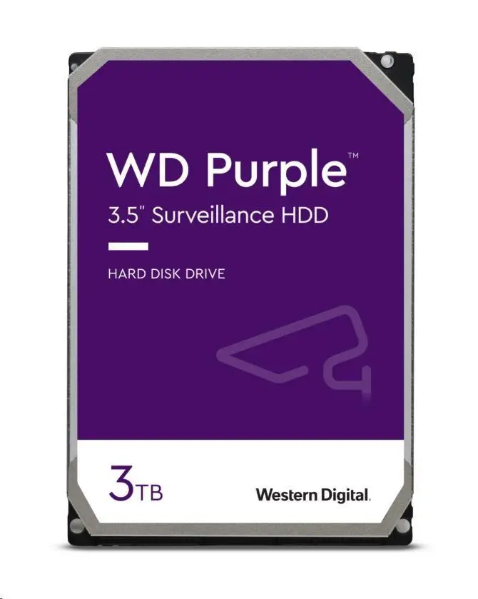 WD PURPLE WD33PURZ 3TB, SATA III 3.5", 256MB, 175MB/s, Low Noise, CMR