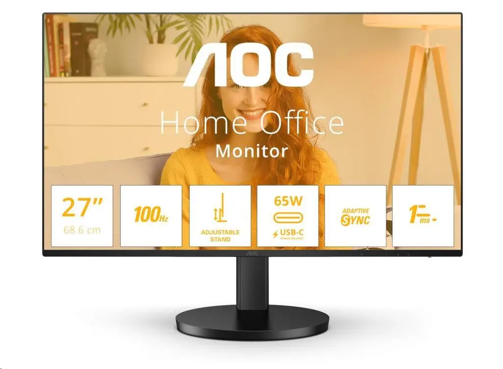 AOC/Q27B3CF2/27''/IPS/QHD/100Hz/1ms/Black/3R Q27B3CF2