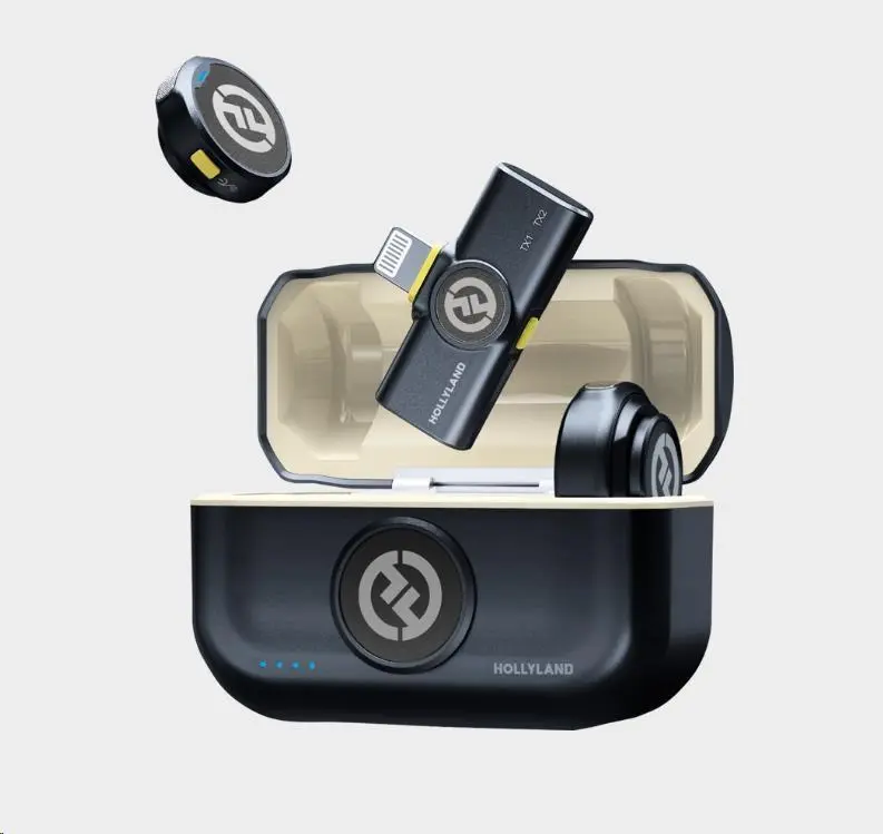 Hollyland Lark M2 Lightning - Wireless Lavalier Microphone (Duo, Shine Charcoal)