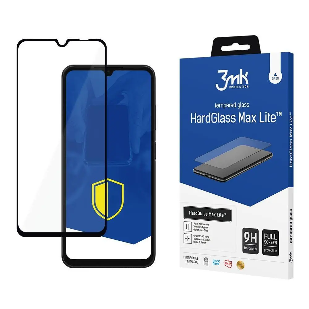 3mk tvrzené sklo HardGlass Max Lite Black pro Samsung Galaxy A05s (SM-A057)