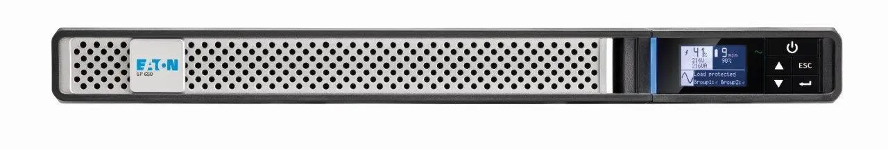 Eaton 5P 650i Rack1U, gen2, UPS 650VA / 520W, 4 zásuvky IEC C13, LCD