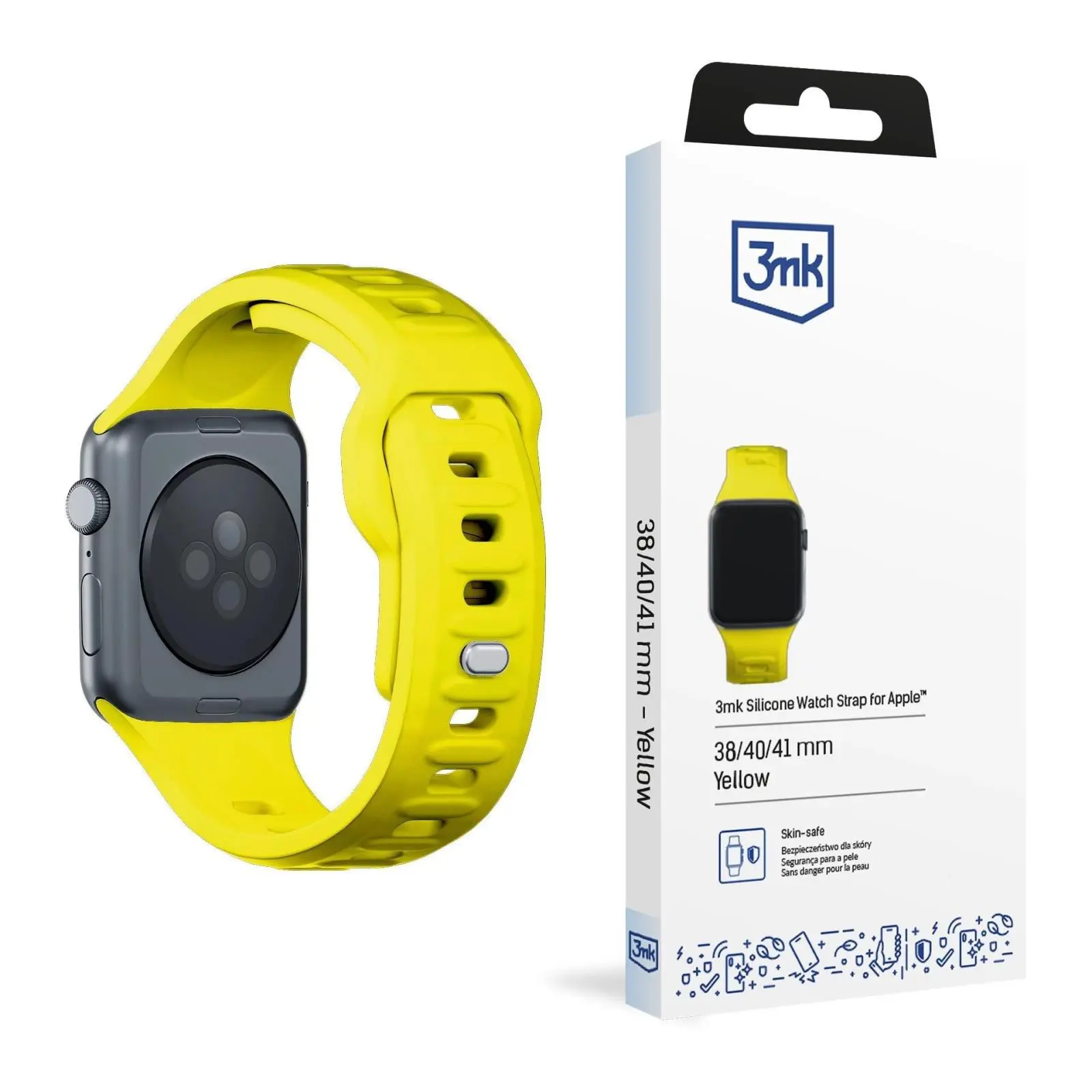 3mk řemínek Watch Strap pro Apple 38/40/41 mm Yellow