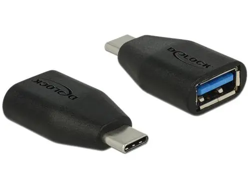 Delock Adaptér SuperSpeed USB 10 Gbps (USB 3.1 Gen 2) USB Type-C samec > Typ-A samice
