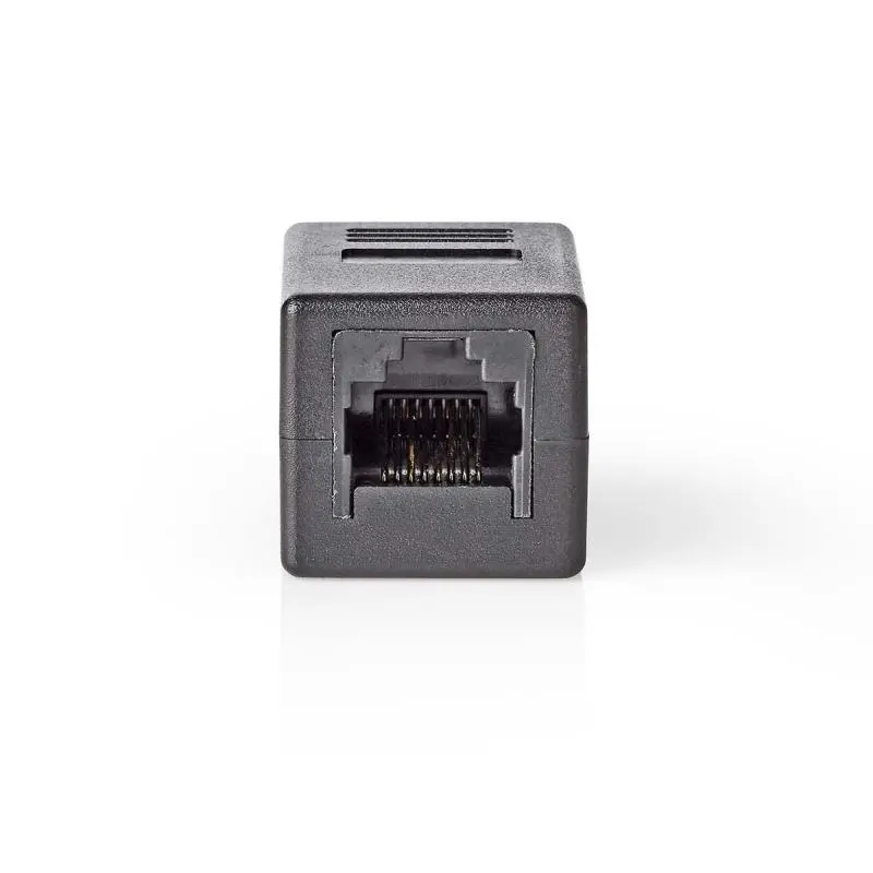 Nedis CCGB89010BK - Síťový Adaptér Cat 6 | RJ45 (8P8C) Zásuvka - RJ45 (8P8C) Zásuvka | Černá barva