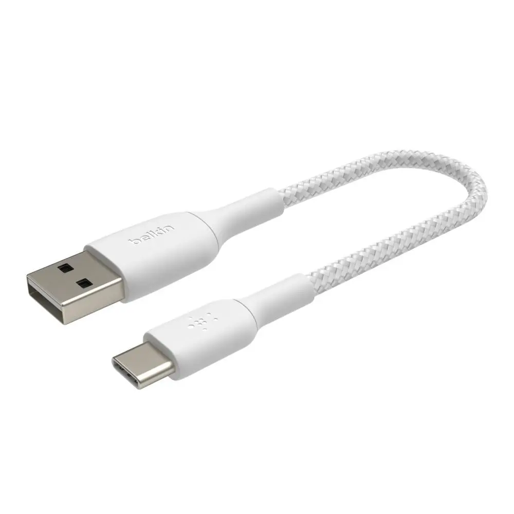 Belkin BOOST CHARGE USB-C/USB-C kabel, 15cm, bílý - odolný