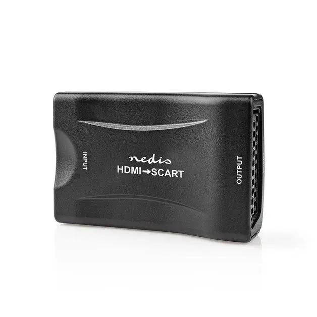 Nedis VCON3461BK - HDMI Převodník | Vstup HDMI | SCART Zásuvka | 1cestný | 1080p | 1.2 Gbps | ABS | Černá