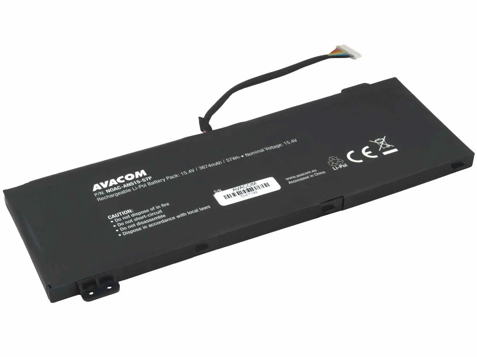 Baterie AVACOM pro Acer Nitro 5 AN515, Nitro 7 AN715 Li-Pol 15,4V 3674mAh 57Wh