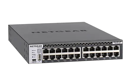NETGEAR M4300-24X Řízený L3 10G Ethernet (100/1000/10000) 1U Černá XSM4324CS-100NES
