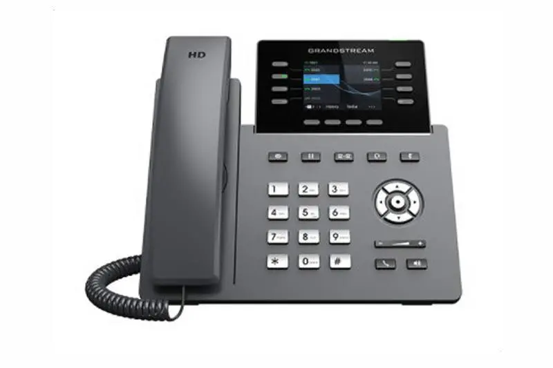 Grandstream GRP2624 SIP telefon, 2.8" TFT bar. displej, 12 SIP účty, 4 pr. tl., 2x1Gb, WiFi, BT