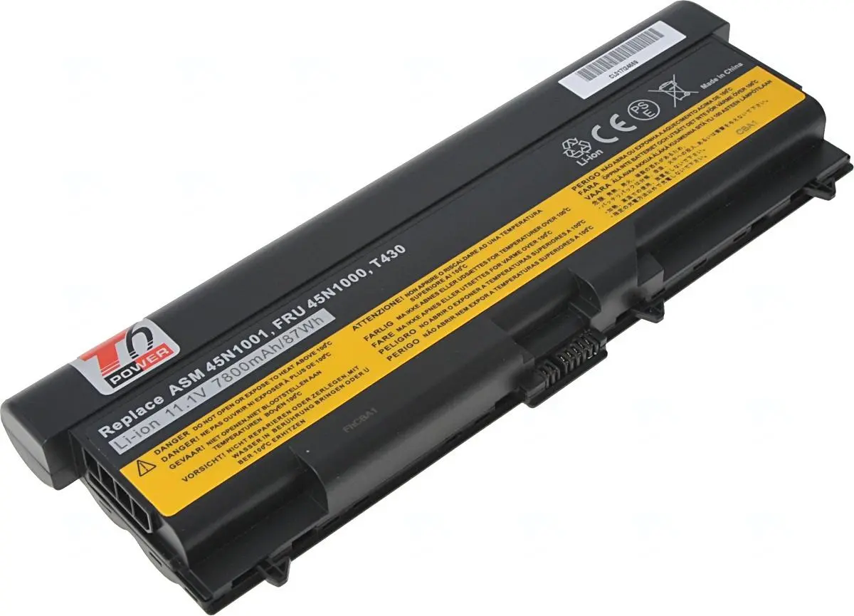 Baterie T6 power Lenovo ThinkPad T430, T430i, T530, T530i, L430, L530, W530, 9cell, 7800mAh