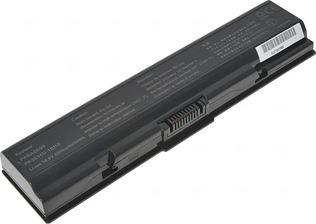 Baterie T6 Power pro Toshiba Satellite A200, A300, A500, L200, L300, L450, 5200mAh, 56Wh, 6cell