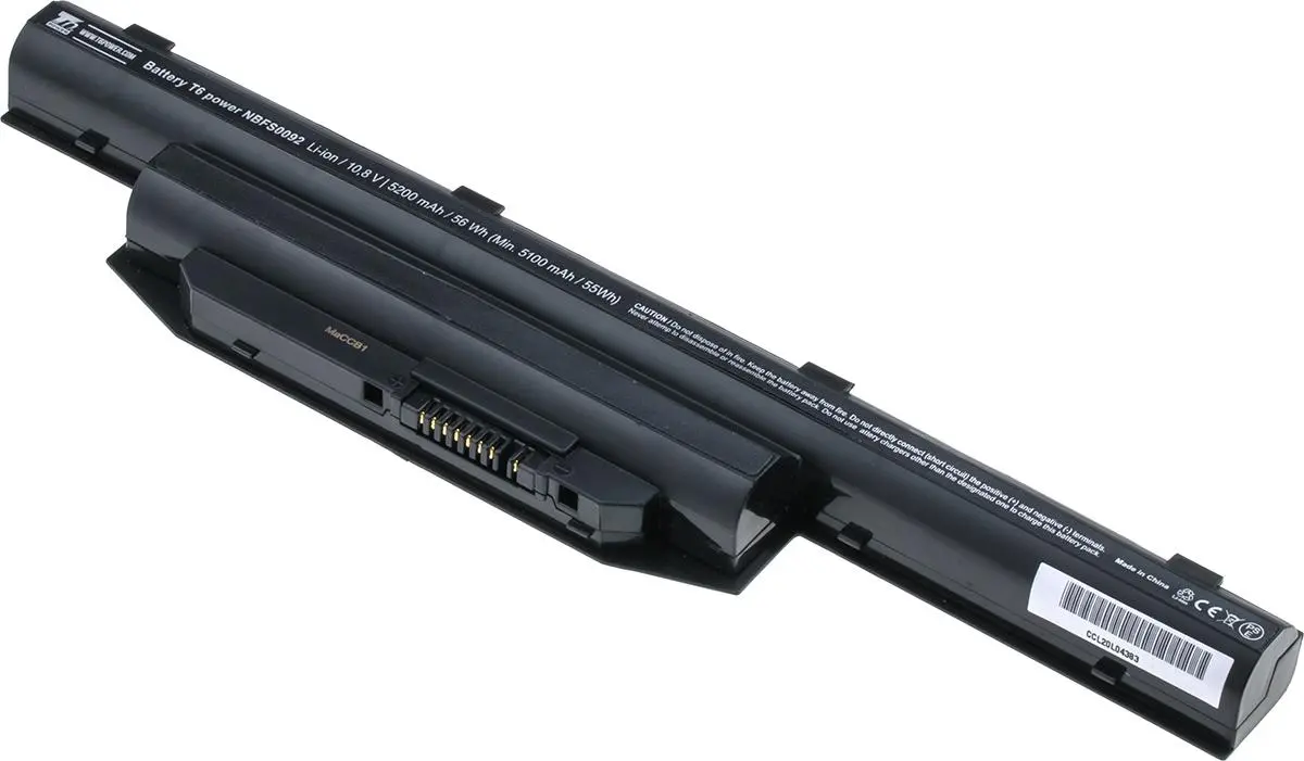 Baterie T6 power Fujitsu LifeBook, 6cell, 5200mAh - neoriginální