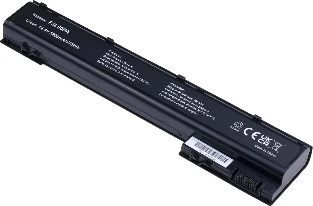 Baterie T6 power HP Zbook 15 G1, 15 G2, Zbook 17 G1, 17 G2, 5200mAh, 75Wh, 8cell - neoriginální