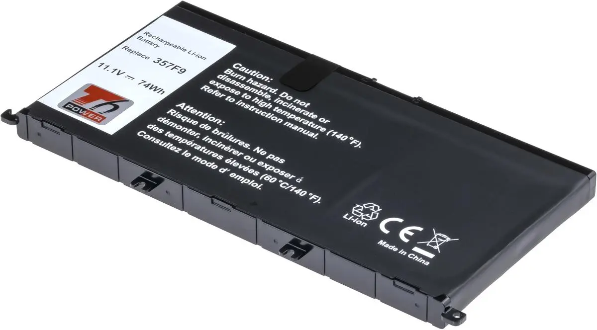 Baterie T6 Power pro Dell Insprion 15 7559, 7566, 7567, 6660mAh, 74Wh, 6cell, Li-ion