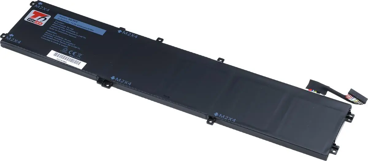 Baterie T6 Power pro Dell Precision 15 5520, 5530, XPS 15 9560, 9570, 8500mAh, 97Wh, 6cell, Li-pol