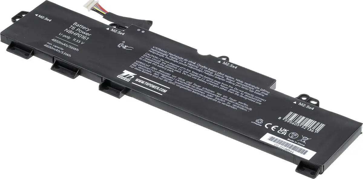 Baterie T6 power HP EliteBook 755 G5, 850 G5, ZBook 15u G5, 4850mAh, 56Wh, 3cell, Li-pol