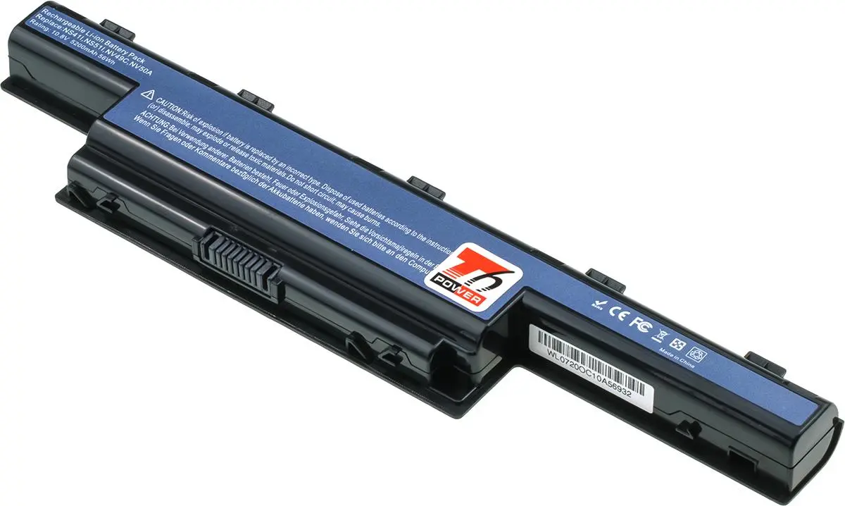 Baterie T6 Power pro Acer Aspire 4741, 5551, 5741, 5751, TravelMate 4750, 5740, 5200mAh, 58Wh, 6cell