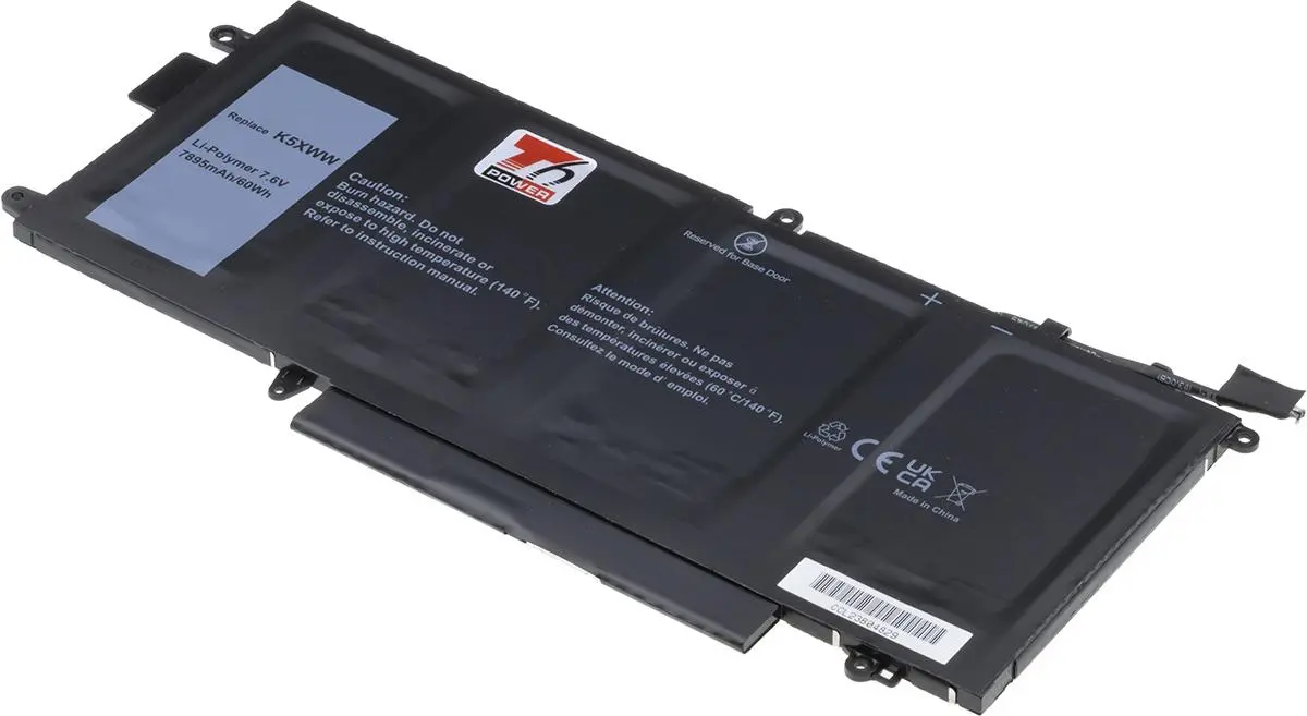 Baterie T6 Power Dell Latitude 5289, 7389, 7390 2in1, 7900mAh, 60Wh, 4cell, Li-pol
