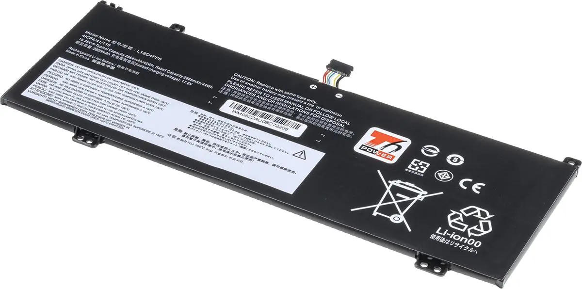 Baterie T6 Power Lenovo ThinkBook 13s, 14s, 2965mAh, 45Wh, 4cell, Li-pol