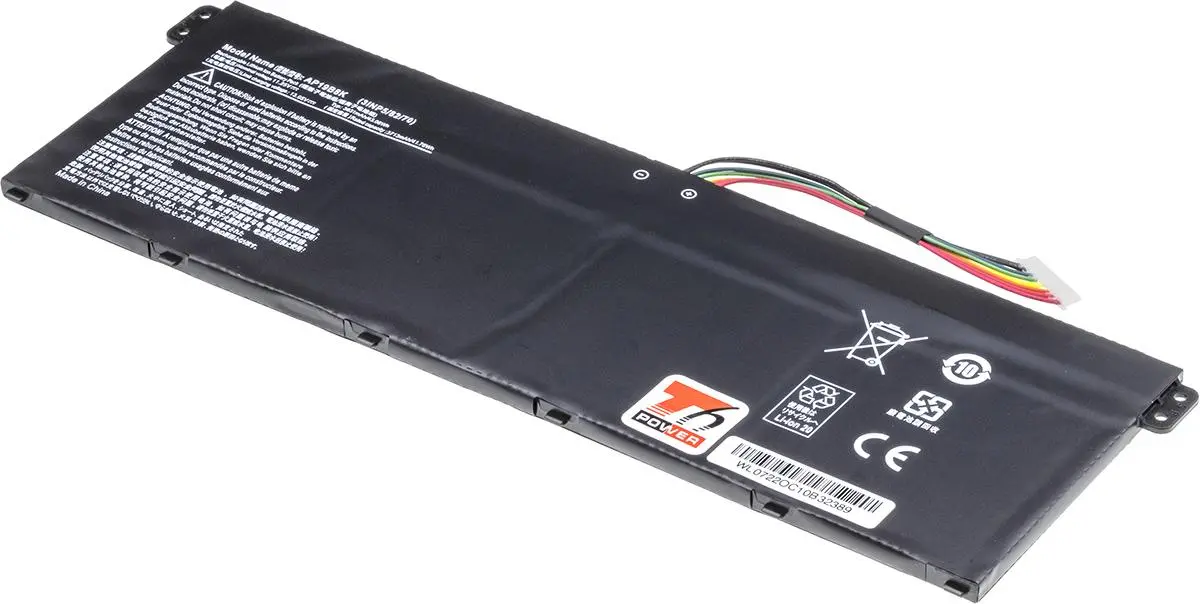 Baterie T6 Power pro Acer Aspire 3 A314-22, A315-23, Spin 1 SP114-31, 3830mAh, 43Wh, 3cell, Li-ion