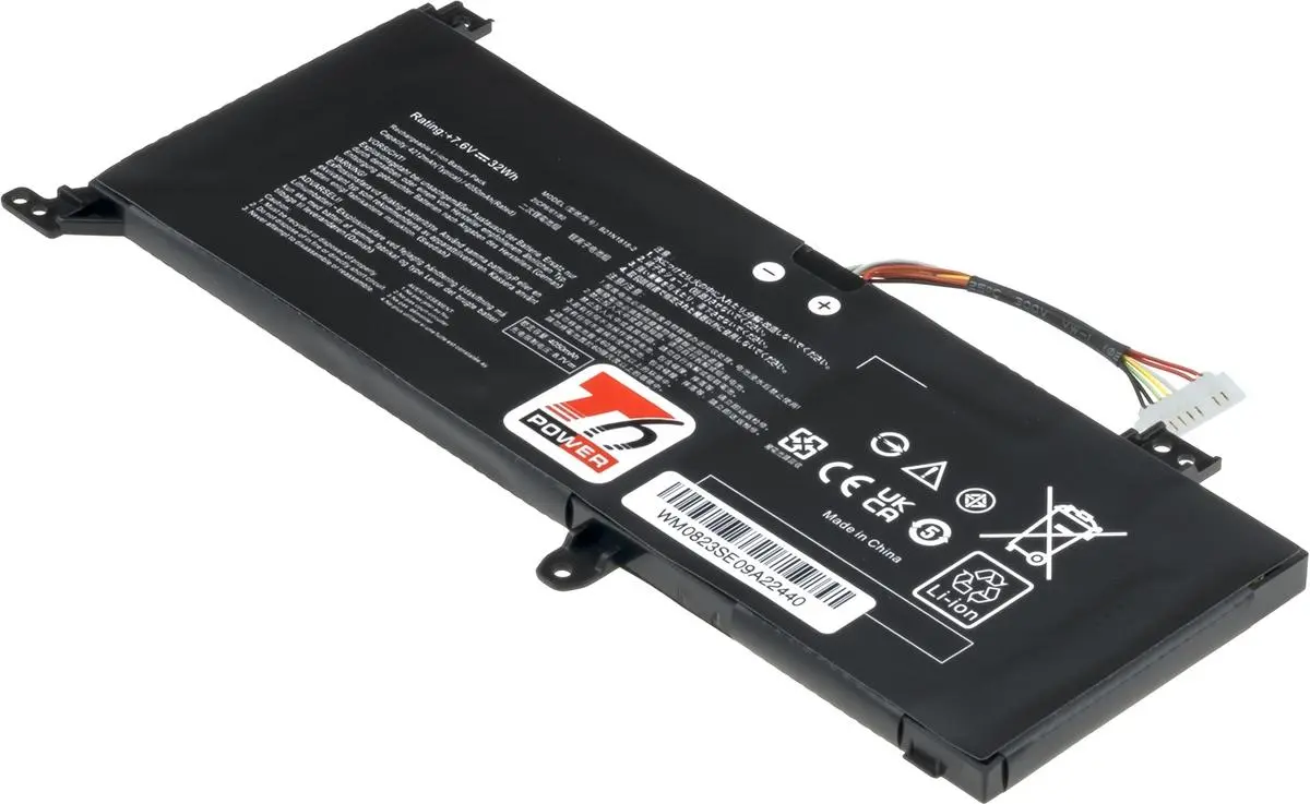 Baterie T6 Power pro Asus VivoBook A409, X409, F409, X409, X509, 4212mAh, 32Wh, 2cell, Li-pol