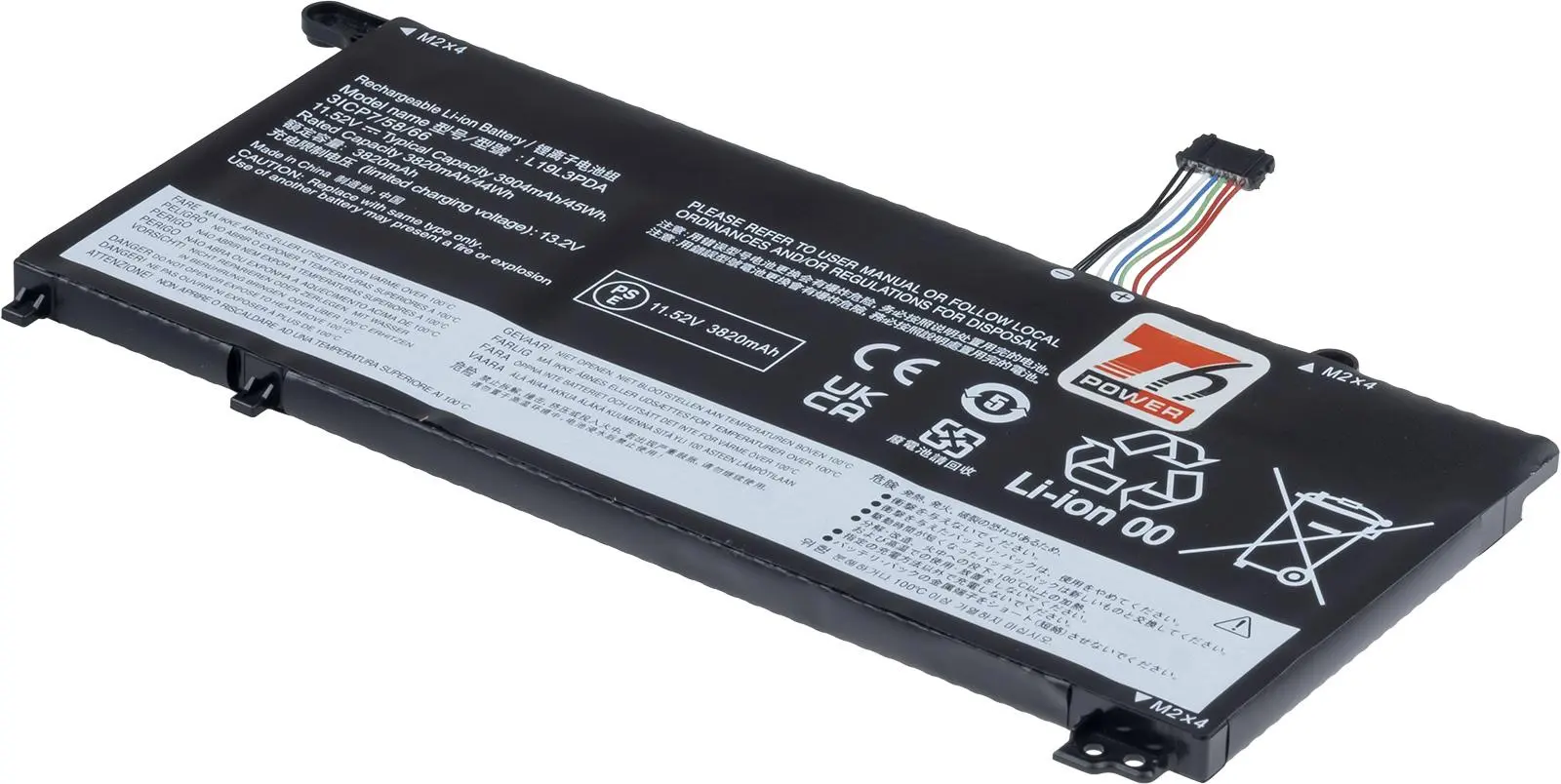 Baterie T6 Power pro Lenovo ThinkBook 15 G2 ARE, 15 G3 ACL, 14 G2 ITL, 3904mAh, 45Wh, 3cell, Li-Pol