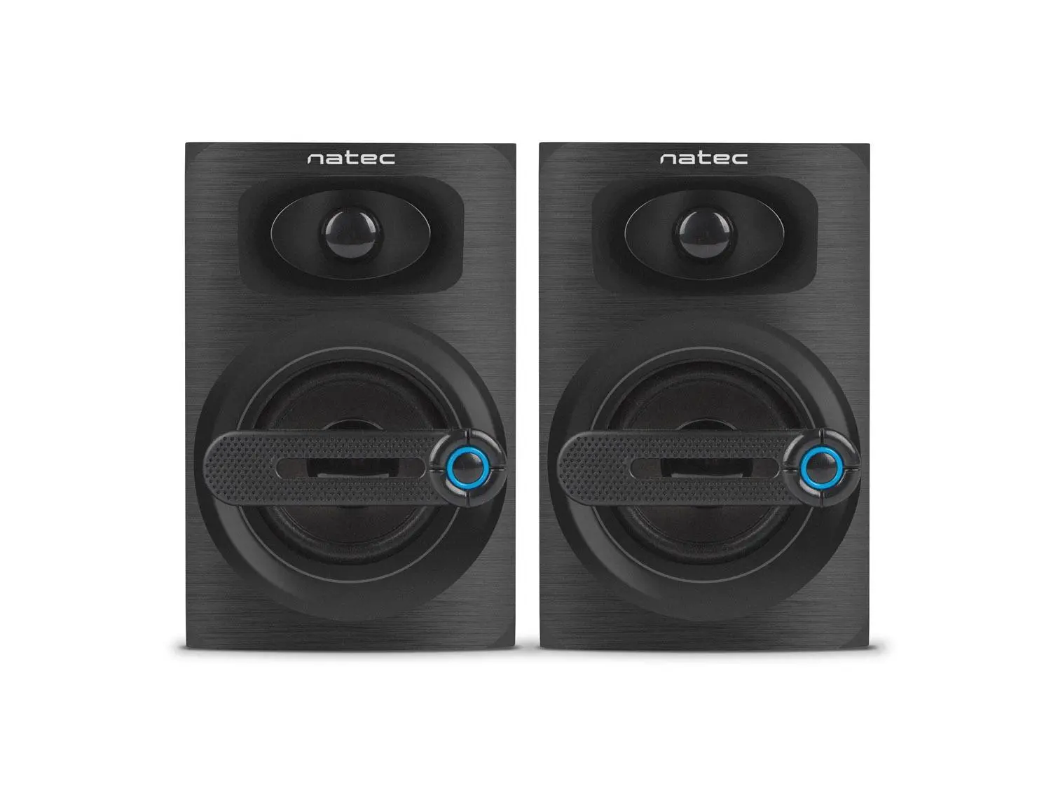 NATEC reproduktory COUGAR 6W RMS, dřevo/plast, černé