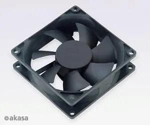 přídavný ventilátor Akasa 80x80x25 black OEM H
