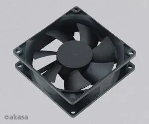 přídavný ventilátor Akasa 80x80x25 black OEM L