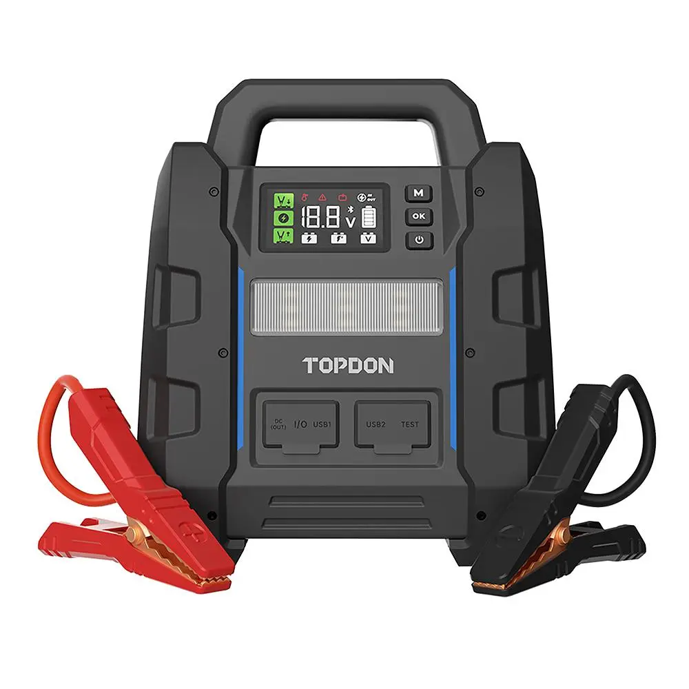TOPDON startér a tester autobaterie V4500Plus/32000mAh(120Wh)/max. výstupní proud 4500A//IP65