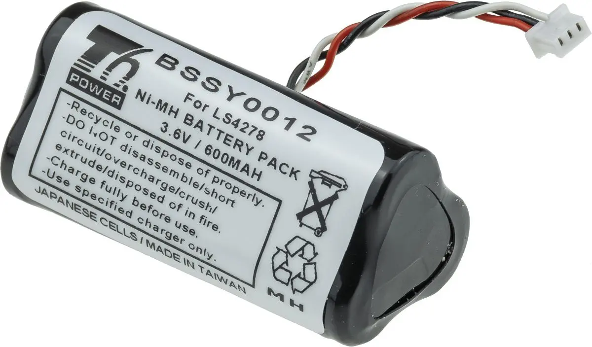 Baterie T6 Power pro Symbol Motorola Zebra LI4278, LS4278, DS6878, 600mAh, 2,16Wh, Ni-Mh