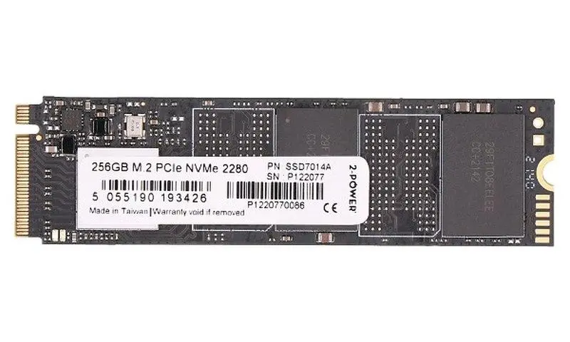 2-Power SSD 256GB M.2 PCIe NVMe 2280