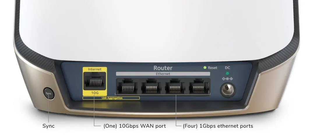 Netgear Orbi 960 Series Quad-Band WiFi 6E Router, 10.8Gbps