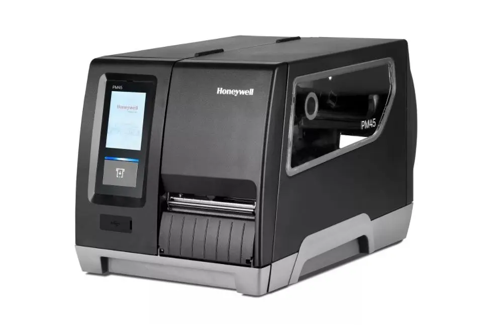 PM45 - FullTouch, 600 dpi, LTS, rewinder, parallel interface