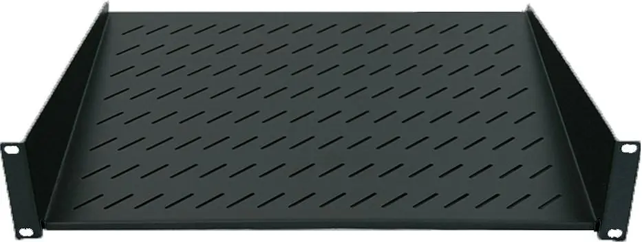 Intellinet police do racku 19", Fixed Shelf, 1U, 150mm depth, Front mounting, max load 25kg, Black