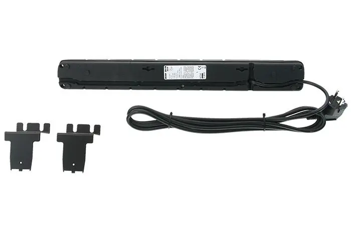 19" napáj.panel ACAR S8/3m 8x220V Black+přep.ochr.10A