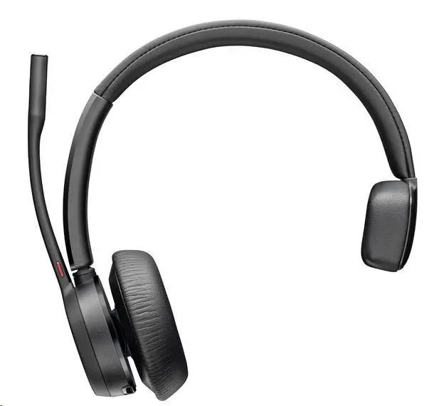 Poly Voyager 4310 MS Teams bezdrátová náhlavní souprava, BT700 USB-C adaptér, mono, nabíjecí stojánek