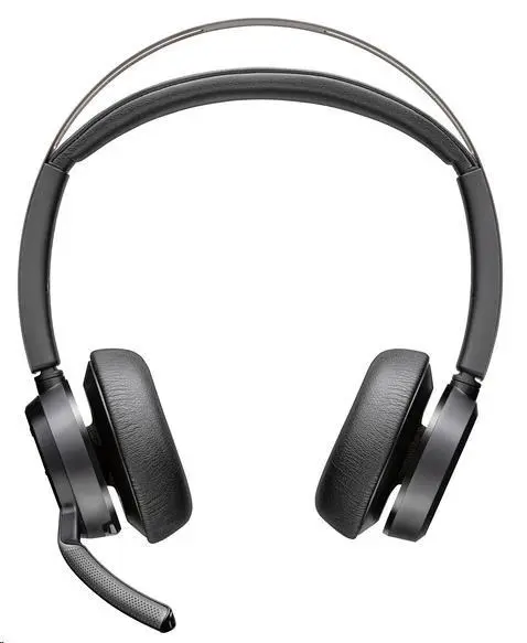 Poly Voyager Focus 2 bezdrátová náhlavní souprava, USB-A/C adaptér, stereo, nabíjecí stojánek