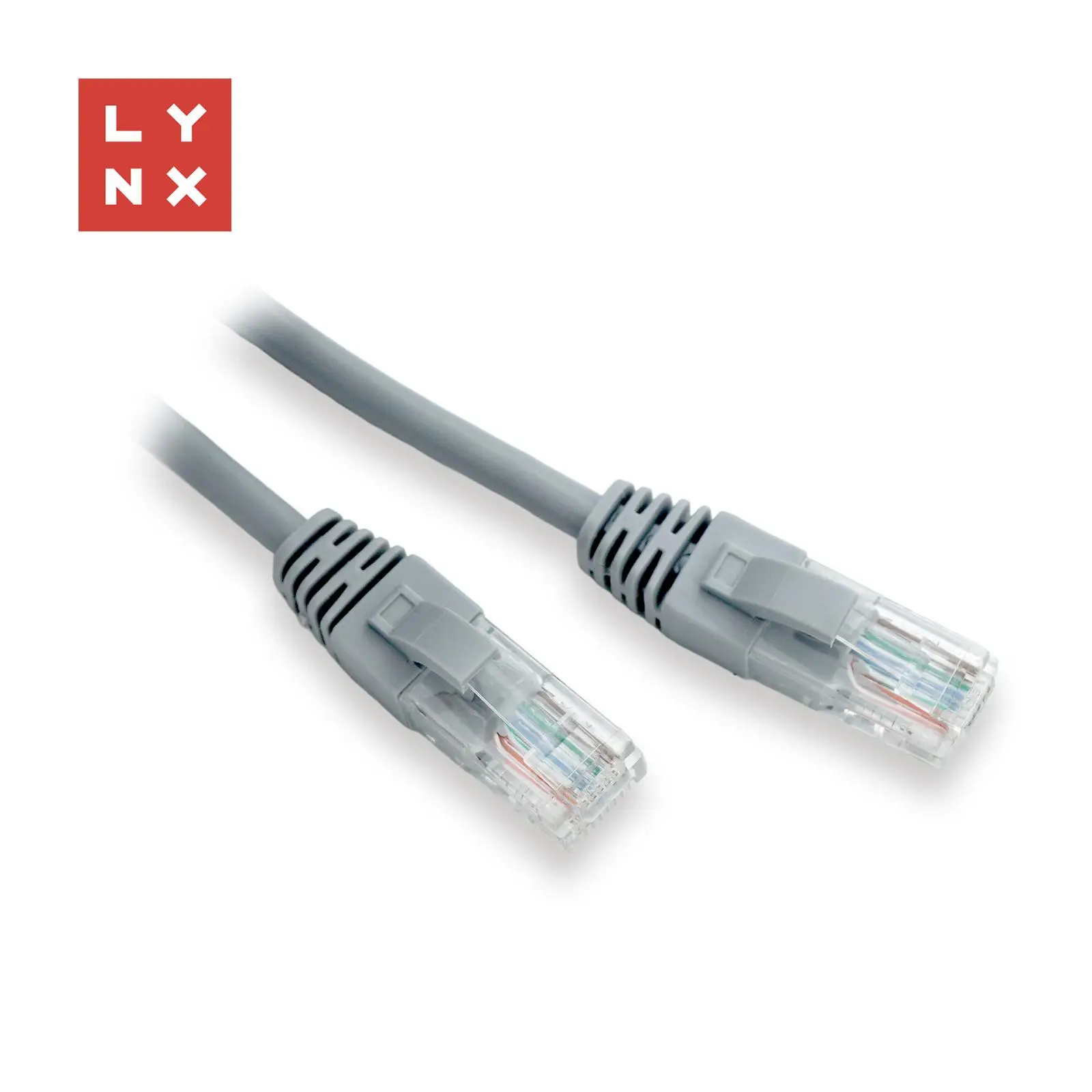 LYNX UTP patch kabel Cat5e, PVC, CCA, 0, 3m, šedý (balení obsahuje 10ks)