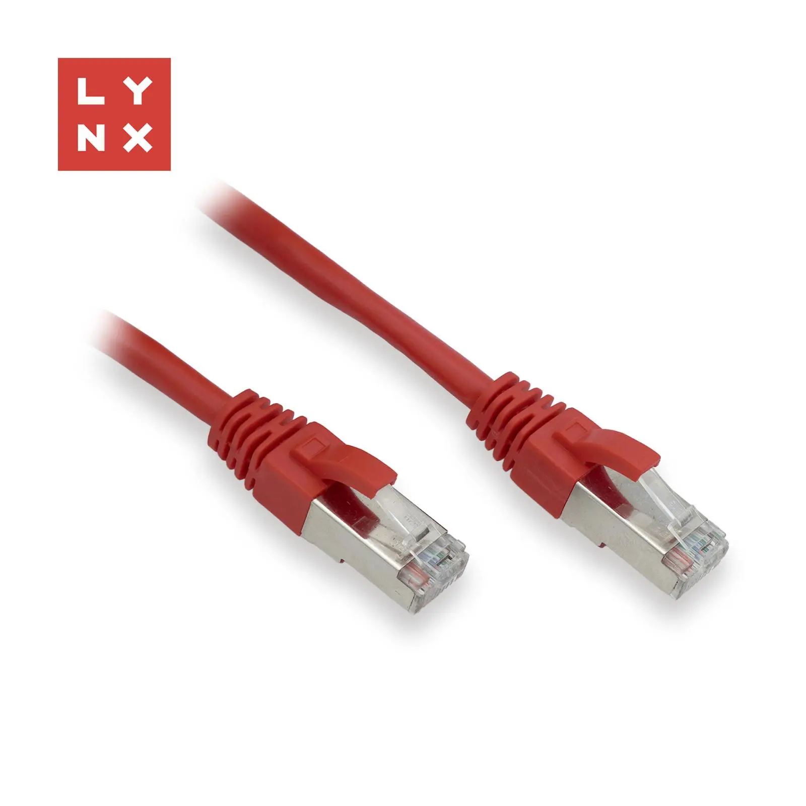 LYNX FTP patch kabel Cat5e PVC, CCA, 0, 5m, červený (balení obsahuje 10ks)