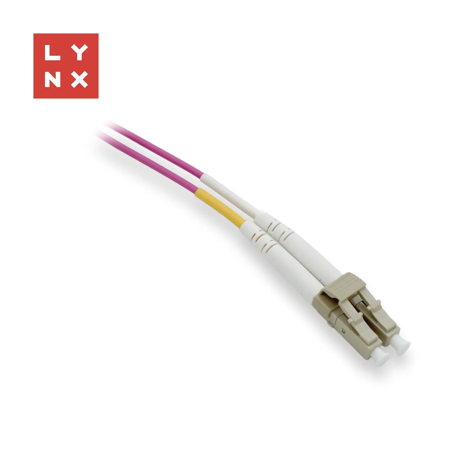 LYNX duplexní patch kabel MM, OM4, LC/LC, 50/125µm, 15m