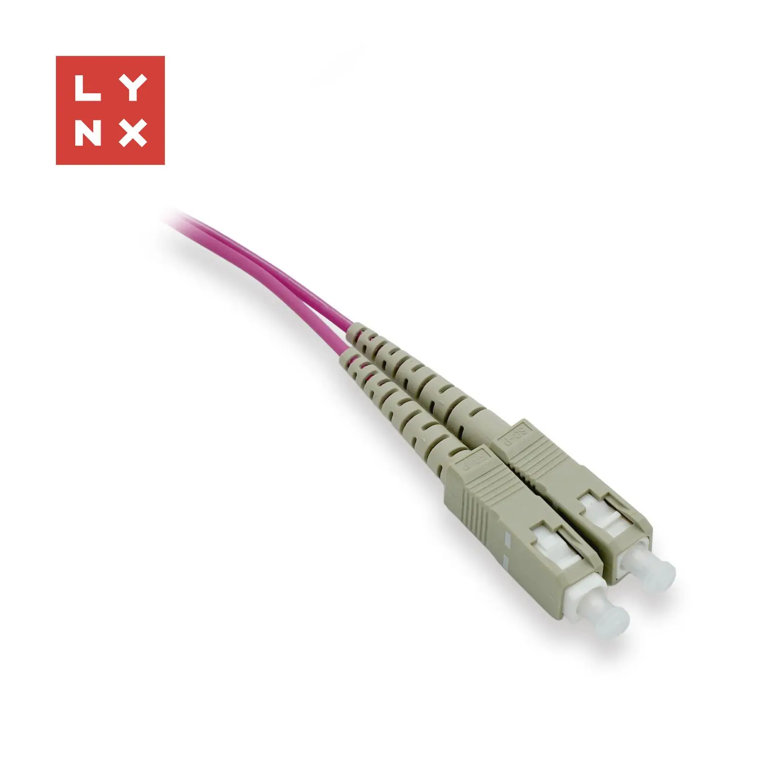 LYNX duplexní patch kabel MM, OM4, SC/SC, 50/125µm, 0, 5m