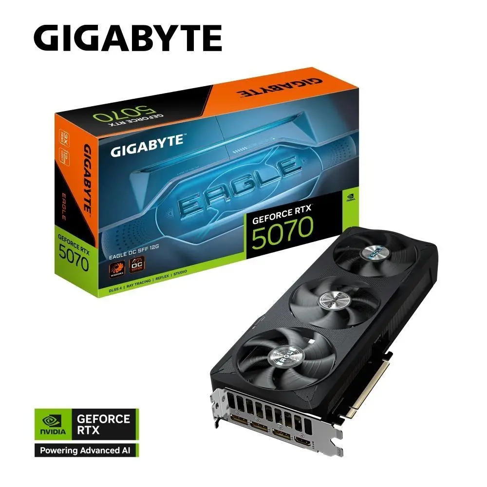 GIGABYTE GeForce RTX 5070 EAGLE SFF/OC/12GB/GDDR7 GV-N5070EAGLE OC-12GD