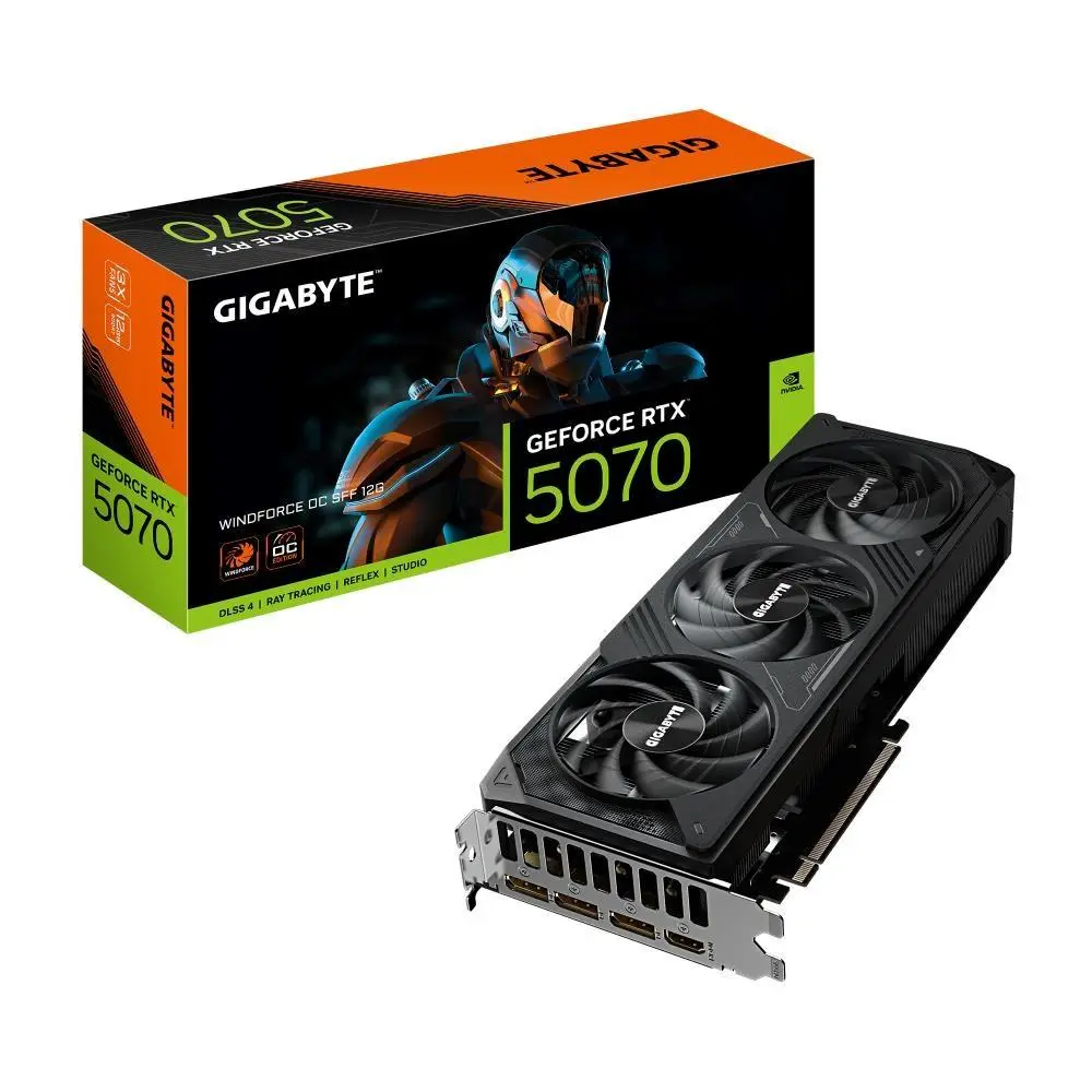 GIGABYTE GeForce RTX 5070 WINDFORCE SFF/OC/12GB/GDDR7 GV-N5070WF3OC-12GD