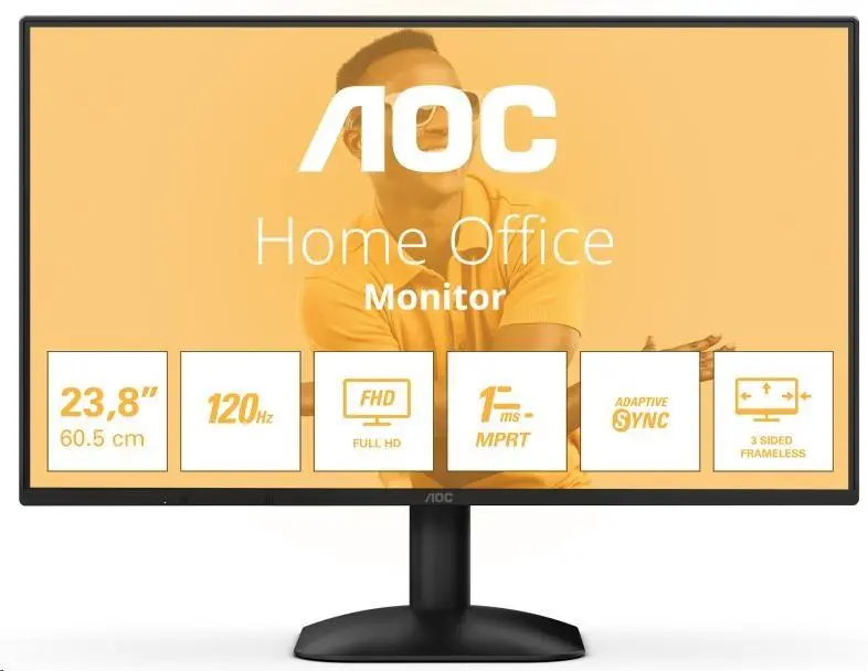 AOC/24B31H/23,8''/IPS/FHD/120Hz/1ms/Black/3R 24B31H