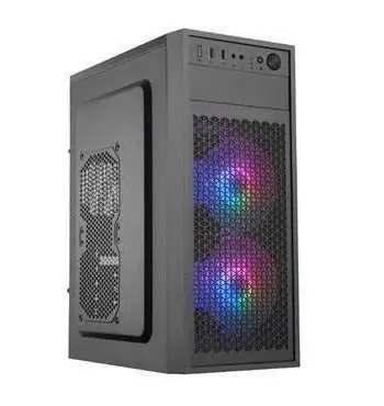EUROCASE skříň ML N6-530B, ATX, 2x USB-A, 2x 120mm ARGB Fan, černá