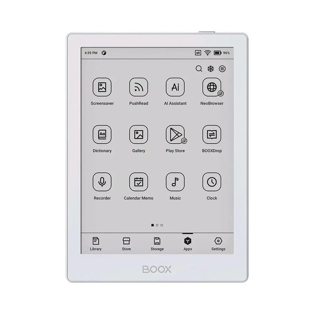 E-book ONYX BOOX GO 6, bílá, 6" Carta 1300, 32GB, Bluetooth, Android 11, E-ink displej