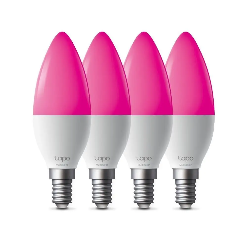 Tapo L430C(4-pack) chytrá WiFi stmívatelná LED barevná žárovka