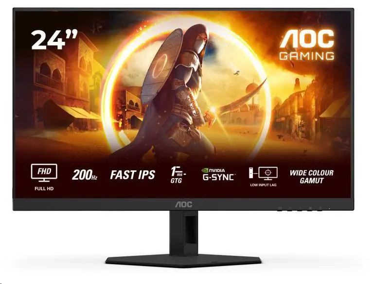 AOC Gaming/24G4HRE/23,8"/IPS/FHD/200Hz/0,5ms/Black/3R